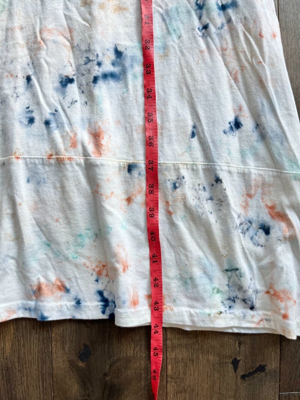 Pact Sunlight Tie Dye Organic Cotton Midi Dress NWT Size XS White Multicolor - Picture 7 of 7